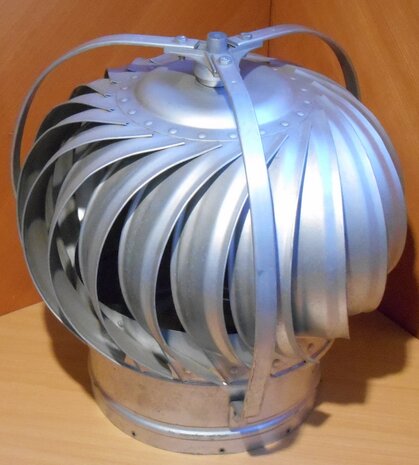 Rotorvent ventilatie regenkap aluminium aansluitdiameter 250mm ventilatie