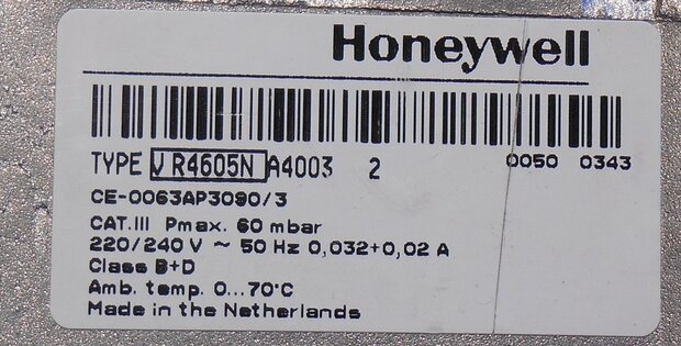 Ferroli 3282005 Honeywell VR4605N gasblok