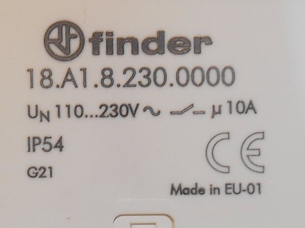 Finder 18.A1.8.230.000 Bewegingsmelder voor wandmontage 110-230 VAC