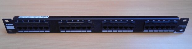 AMP T568B patch panel 24 port netconnect CAT 5, 557870