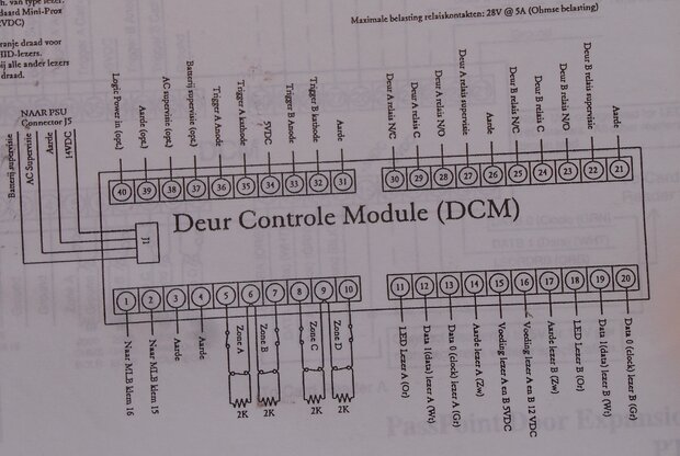 Honeywell Ademco SA12040 en SA12020 PassPoint deur uitbreidings kit PTDEK