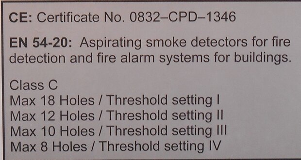 Xtralis XCC-011 Class C Aspirating Smoke Detector 18-30VDC