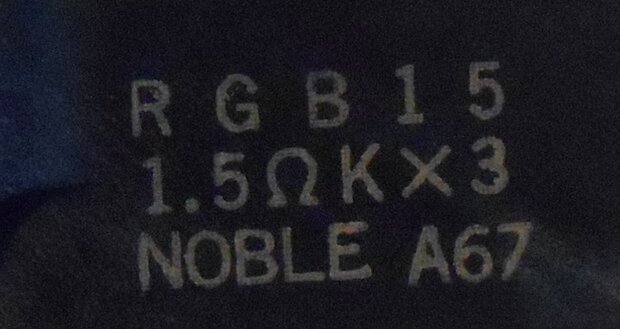 Noble RGB15 Resistor 1.5 Ohm kX3