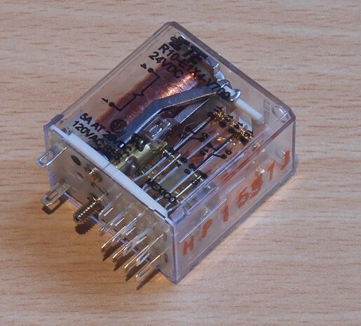 TE Connectivity R10-E1X4-V700 relay 4PDT 24V DC