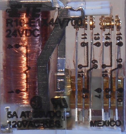 TE Connectivity R10-E1X4-V700 relay 4PDT 24V DC