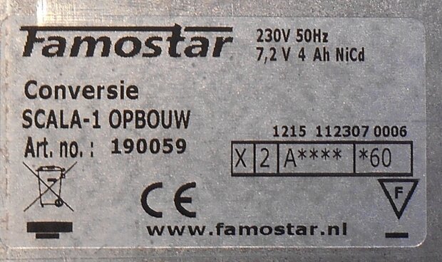 Famostar SCALA-1 opbouwunit 190059 conversiemodule