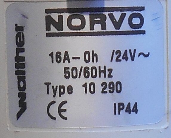 Walther 10290 Norvo 3 / 16A plug, 16A 3P 24V IP44