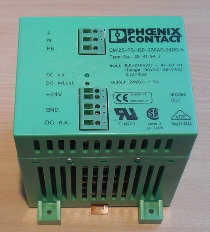 Phoenix Contact CM125-PS-120-230AC/24DC/5/F Power Supply voeding