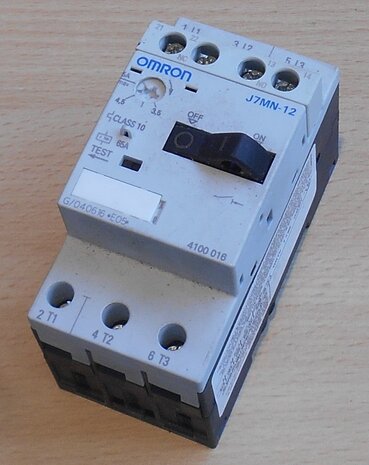 OMRON J7MN-12 Motorbeveilingsschakelaar Range 3,5-5A