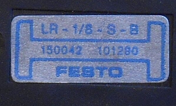 Festo LR 1/8-S-B pressure control valve 150042