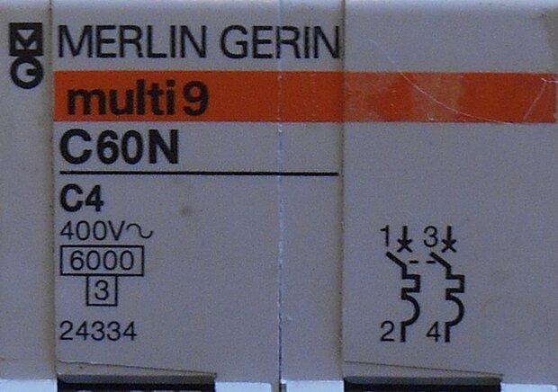 Merlin Gerin C60N C4 Installatieautomaat 2P 24334