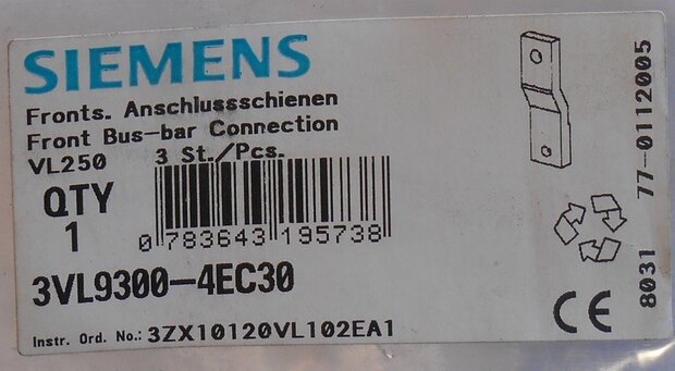 Siemens 3VL94004EC30 Toebehoren voor laagspannings-schakeltechniek