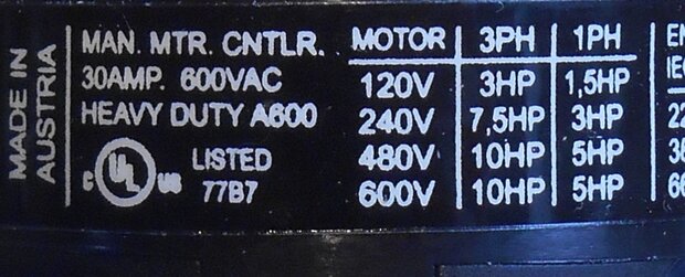 Kraus Naimer CA20 A202 switch 2 positions 30A