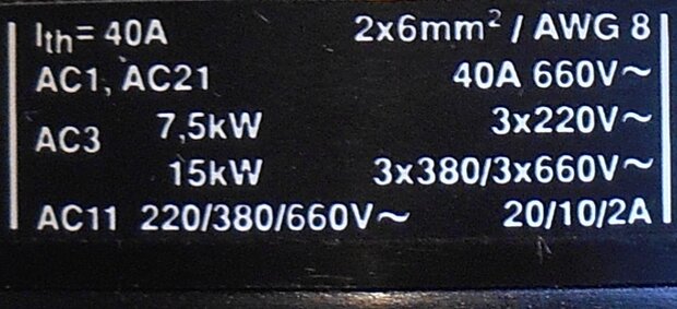 Santon H3 P-A58 hoofdschakelaar 40A 2 elementen