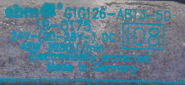 Vaillant 190175 ventilator VHR 18-22C, ebm G1G126-AB13-50