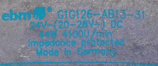 EBM G1G126-AB13-31 ventilator AWB