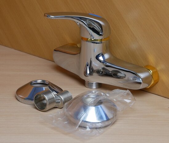 Apollo 528852 shower mixer tap with single lever operation 3/4 '' chrome/gold-plated 92.168