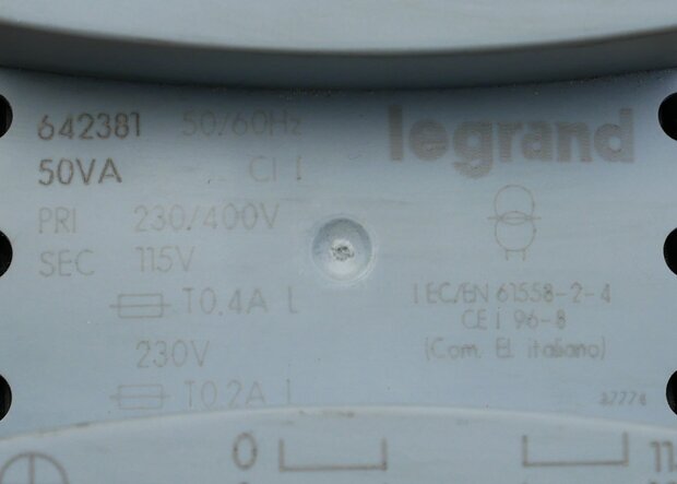 Legrand 642381 transformer 50VA