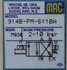 MAC 914B-PM-611BA magneetventiel 4way 24VDC (gebruikt)_